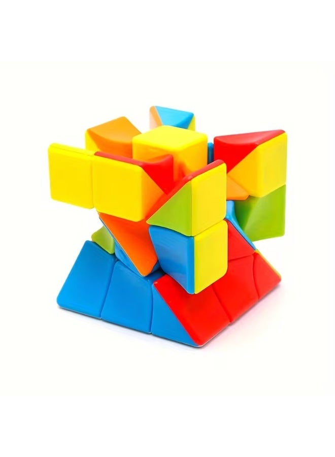 Goolsky Stickless Solid Color 3D Magic Cube, 6 Colors, Smooth Rotation, Brain Teaser Puzzle, Long Cuboid, Intermediate Skill Level, ABS Resin, for Speed Cubing - Image 5