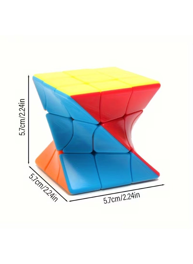 Goolsky Stickless Solid Color 3D Magic Cube, 6 Colors, Smooth Rotation, Brain Teaser Puzzle, Long Cuboid, Intermediate Skill Level, ABS Resin, for Speed Cubing - Image 2