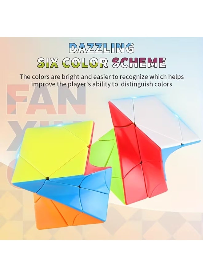 Goolsky Stickless Solid Color 3D Magic Cube, 6 Colors, Smooth Rotation, Brain Teaser Puzzle, Long Cuboid, Intermediate Skill Level, ABS Resin, for Speed Cubing - Image 3