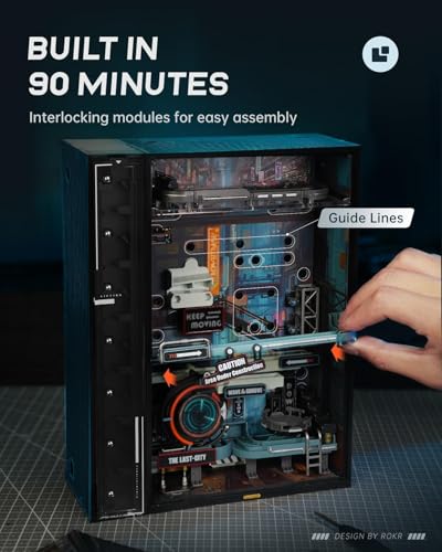 ROKR Marble Run Model Building Kit, 3D Puzzles for Adults, DIY Miniature Kit, Ideal Gift for Men and Women - Image 4