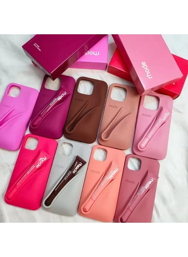 rhode Kafr Rhode Cell Phone Lip Holder Silicone Lip Gloss Cell Phone Holder Lip Holder iPhone Cell Phone Lip Holder Back (Smell Free) - Image 4