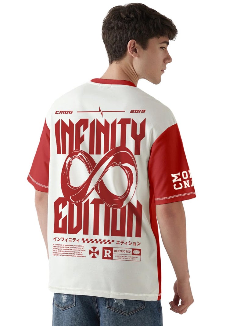 Crazymonk Endless Hope Printed Graphic Oversized T-Shirt - Multi - L - Image 5