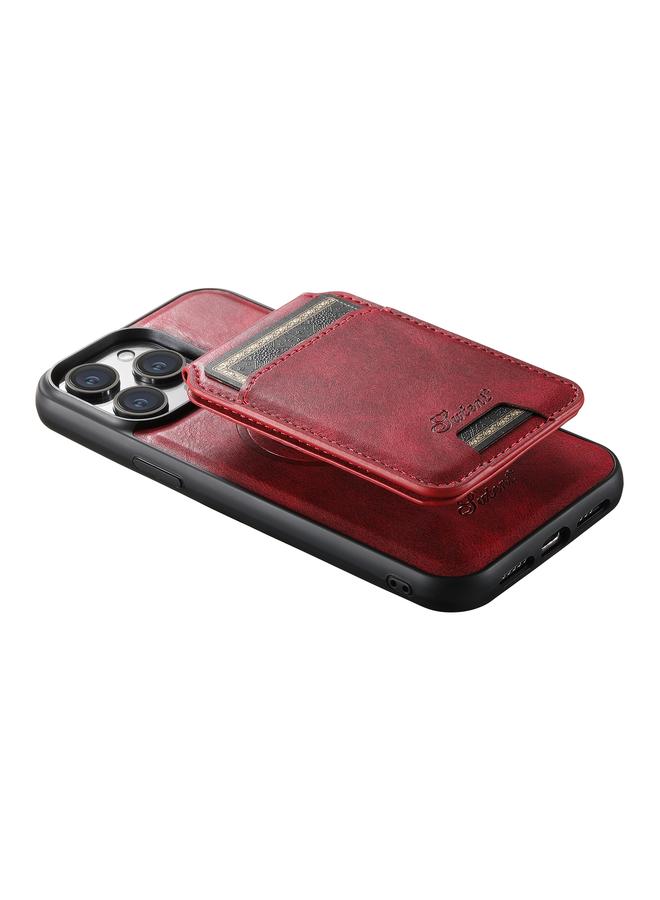 Suteni Case For iPhone 14 Pro H15 MagSafe Oil Eax Leather Detachable Wallet Back Phone Case - Image 5