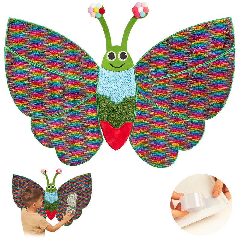 ODOXIA Sensory Wall Panel Sequin Busy Board for Sensory Room and Daycare Montessori Toys and Activity Autism Mats and Squares for Toddlers and Kids - Image 2