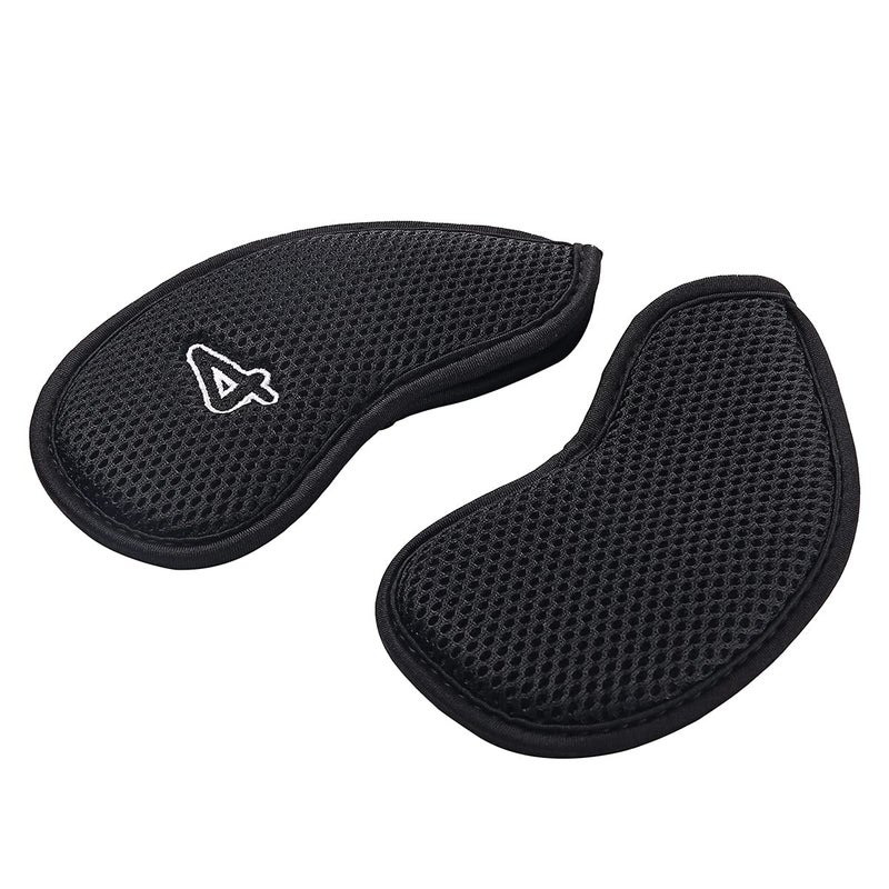 Golf Builder 12Pcs/Pack Meshy Golf Iron Covers Set Golf Club Head Cover Fit Most Irons (Black) - Image 4