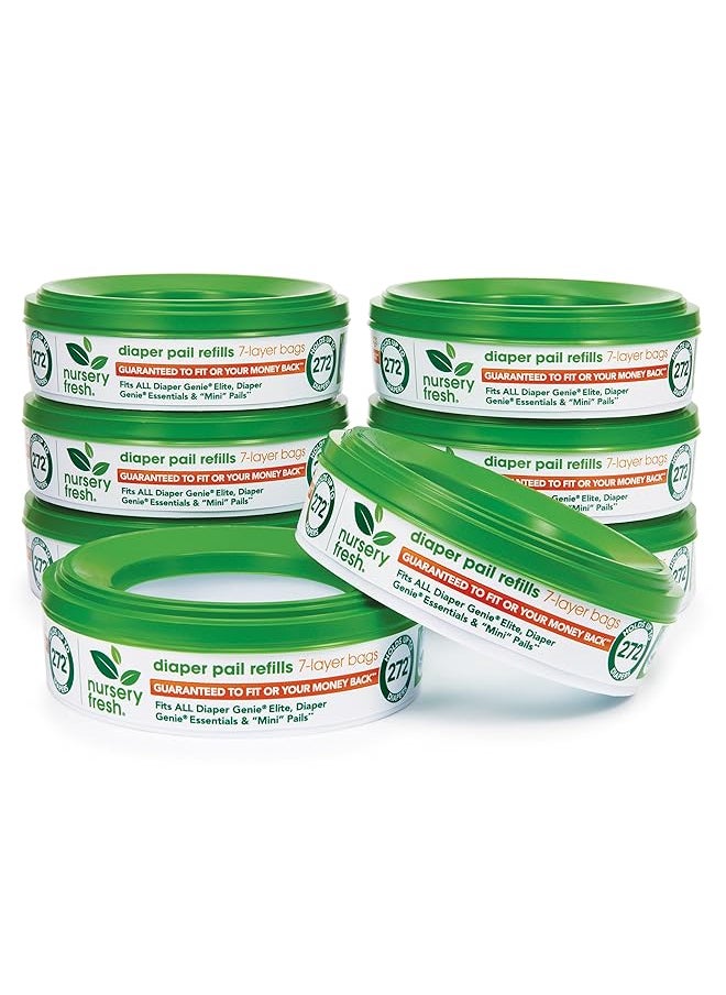 Nursery Fresh - Refill For Diaper Genie And Munchkin Diaper Pails 2 176 Count 8 Pack - Image 1