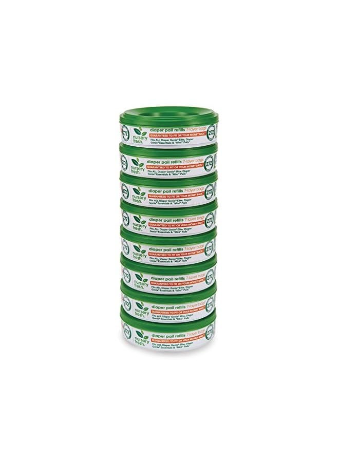 Nursery Fresh - Refill For Diaper Genie And Munchkin Diaper Pails 2 176 Count 8 Pack - Image 1