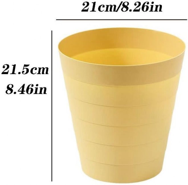 Wastepaper Basket 6L Small Waste Bin Plastic Home Office Table Trash Can Dustbin Basket Household Sundries Barrel Box Garbage Can (Color : Black) - Image 2