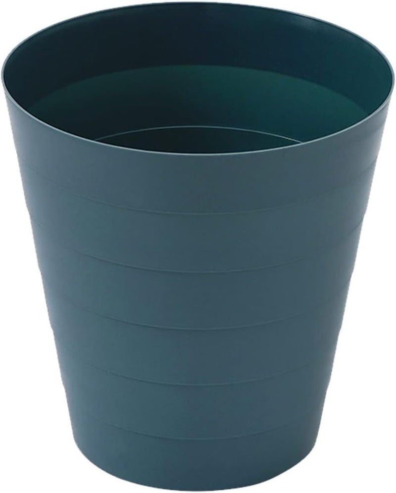Wastepaper Basket 6L Small Waste Bin Plastic Home Office Table Trash Can Dustbin Basket Household Sundries Barrel Box Garbage Can (Color : Black) - Image 1