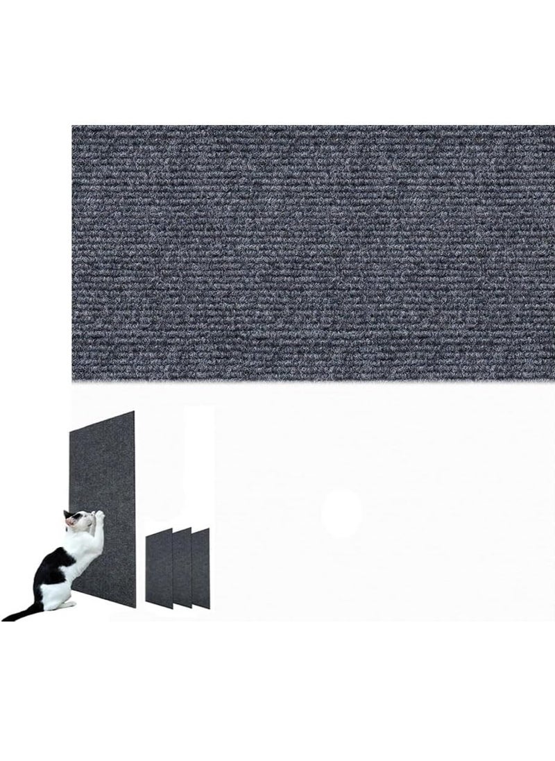 Generic - DIY Climbing Cat Scratcher, Cat Scratching Pad, Wall Mounted Cat Scratcher Mat, Cat Furniture Protectors, Trimmable Self-Adhesive Cat Scratching Carpet Rug, For Sofas, Walls (Dark Grey, 30x100cm) - Image 1