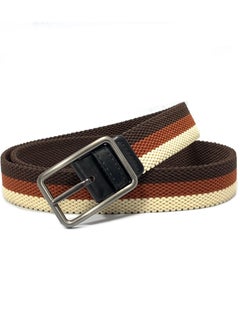 Classic Milano Classic Milano® Braided Canvas Woven Elastic Stretch Belt for Men/Women/Junior with Multicolored Belt men Enclosed in an Elegant Gift Box by Milano Leather  - Image 1