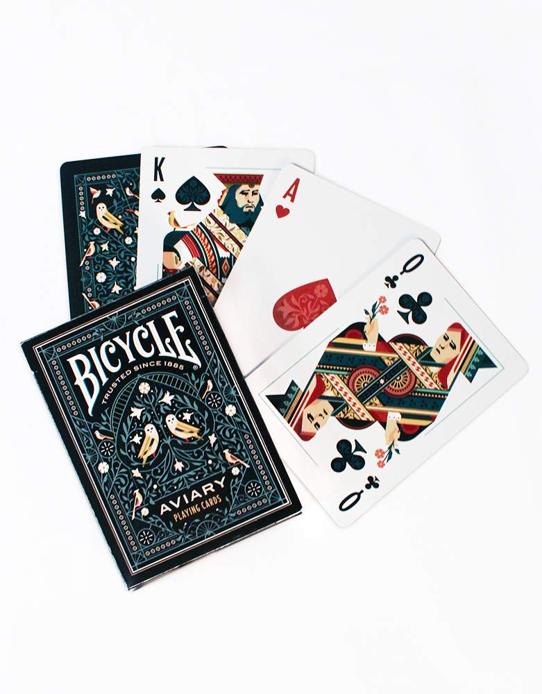 Bicycle Aviary Playing Cards, Teal - Image 4