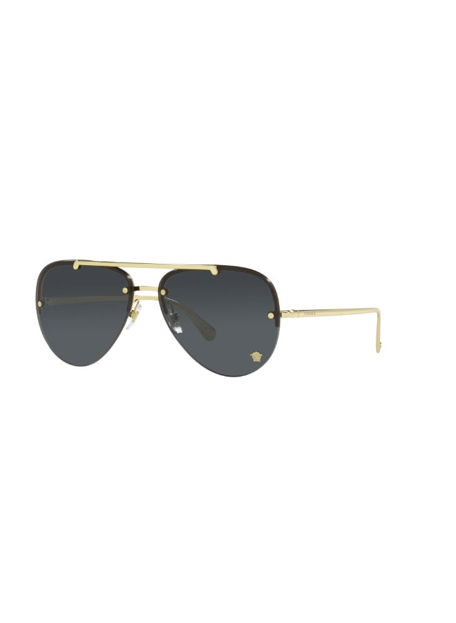 VERSACE Women VE2231 VE2231 100287 Women's Rimless Pilot Sunglasses - Lens Size: 60 mm - Image 2