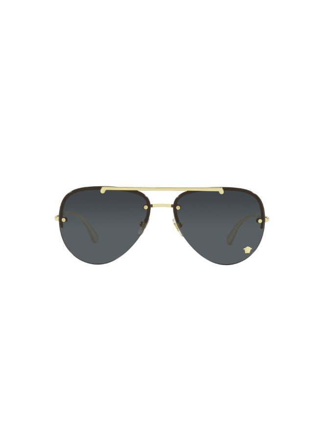 VERSACE Women VE2231 VE2231 100287 Women's Rimless Pilot Sunglasses - Lens Size: 60 mm - Image 1