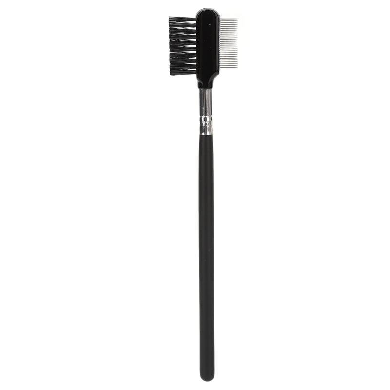 2 in 1 Eyelash Separator Brow Comb Stainless Steel Teeth Mascara Comb Grooming Makeup Tool - Image 1