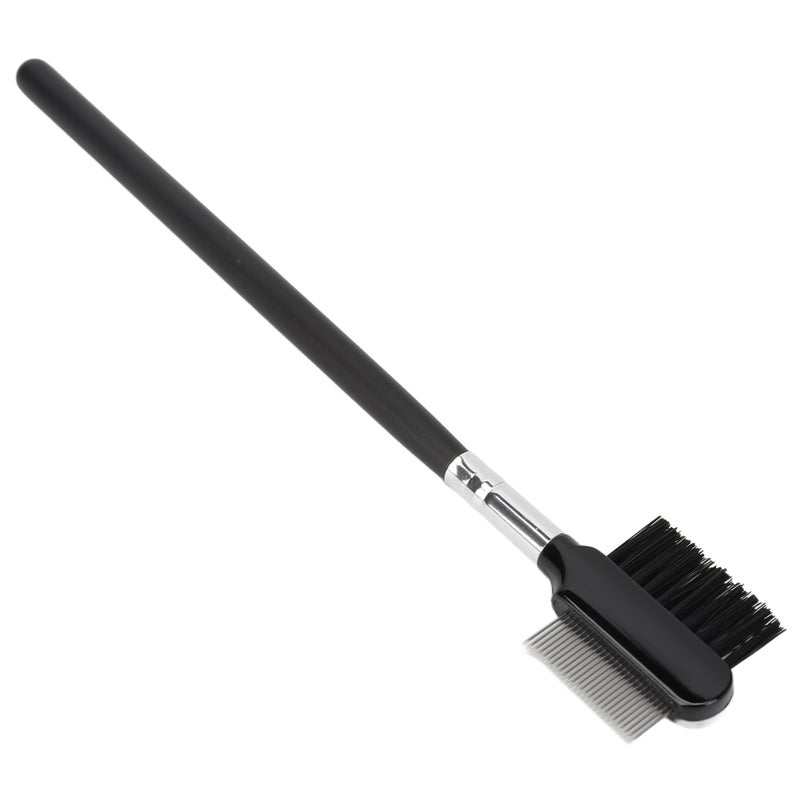 2 in 1 Eyelash Separator Brow Comb Stainless Steel Teeth Mascara Comb Grooming Makeup Tool - Image 5