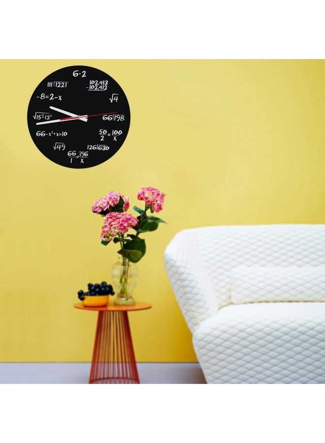 Hztyyier Creative Wall Clock E11Math Wall Clock Mathematical Formula Clock Modern Design Novelty Maths Equation Clock Home Decor Student Teacher Gift - Image 4