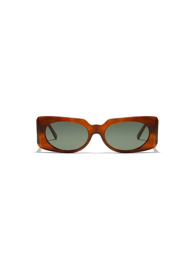 30Sundays Piper,Women Sunglasses, Rectangle Sunglasses, UV Protection: UV400 (Brown,Green)