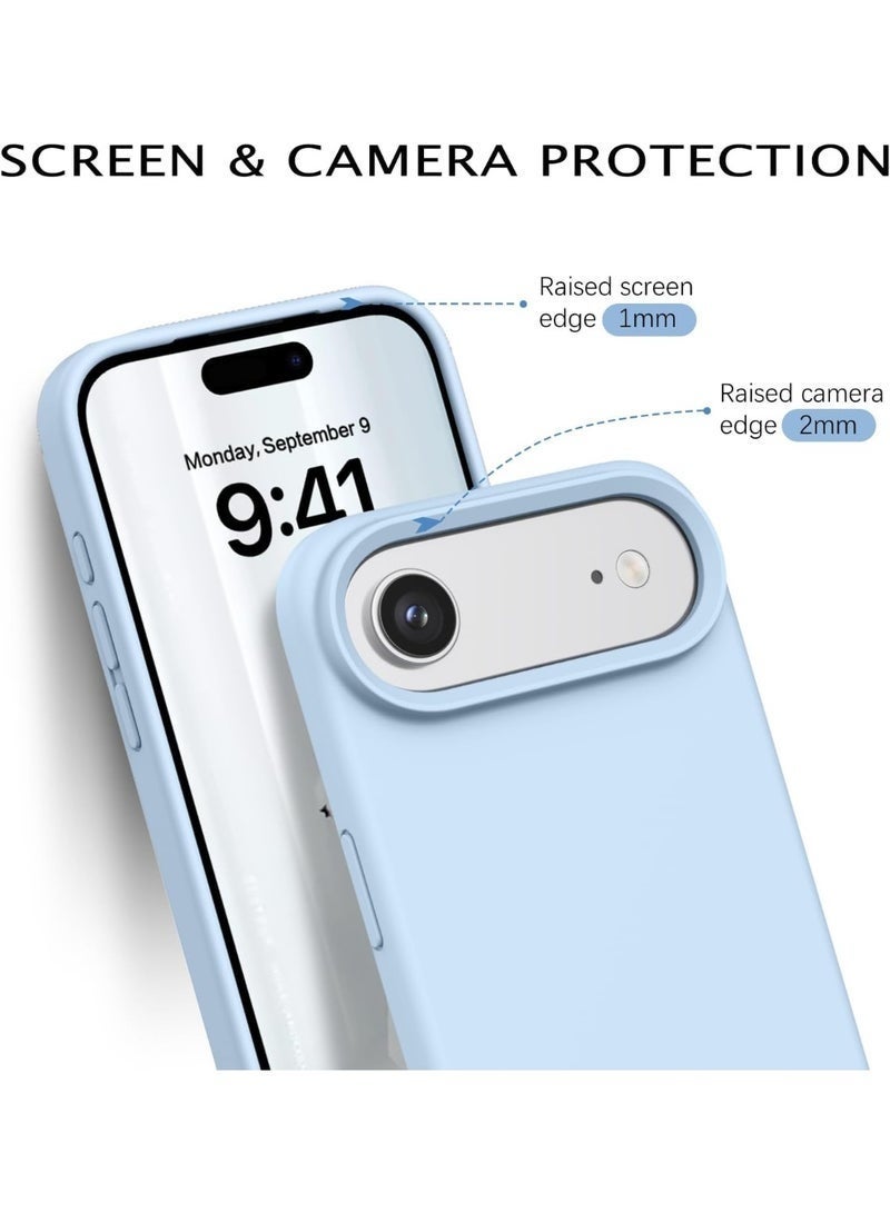 Raxoom iPhone 17 Air Smooth Liquid Silicone Soft Cover Microfiber Lining | Shockproof Protective Phone Case | Slim Scratch-Resistant Silicone Back Cover for iPhone 17 Air 6.5-Inch - Image 3