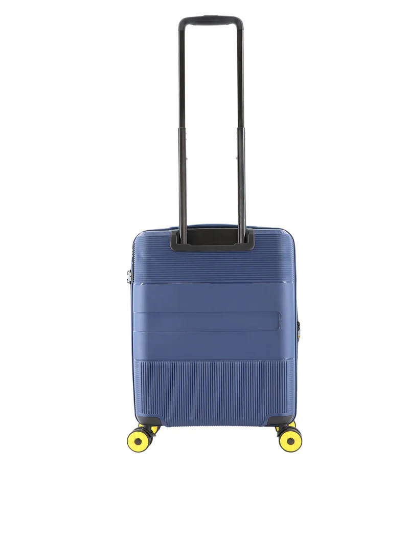 NATIONAL GEOGRAPHIC National Geographic Cavern Carry-On Small Cabin PP Hardside Luggage Navy, Durable/ Unbreakable/ Lightweight/ Anit-theft Zipper/ 4 Double Wheel TSA Lock Suitcase Trolley Bag (49 cm/ 20 Inch).