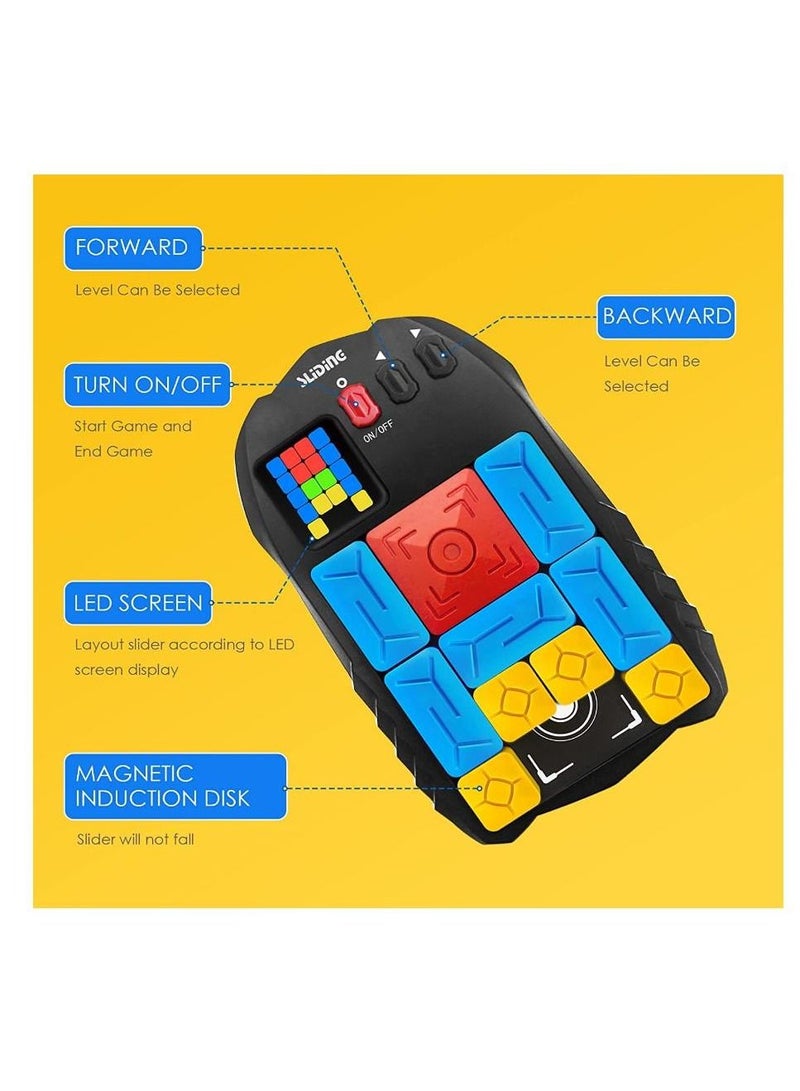 Super Slide Puzzles Brain Games, with 500+ Levels Electronic Handheld Game, Challenges Brain Teaser Puzzles, Learning & Education Travel Stem Toys for Kids and Adults  - Image 4