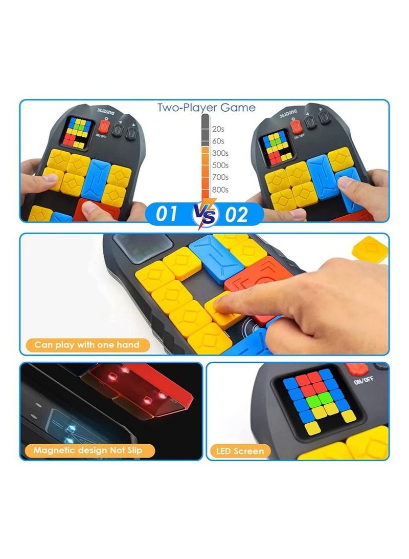Super Slide Puzzles Brain Games, with 500+ Levels Electronic Handheld Game, Challenges Brain Teaser Puzzles, Learning & Education Travel Stem Toys for Kids and Adults  - Image 3