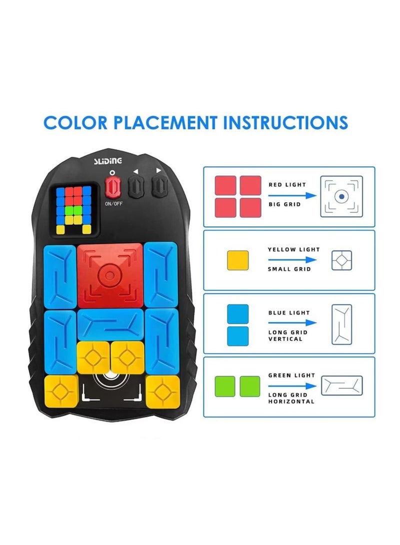 Super Slide Puzzles Brain Games, with 500+ Levels Electronic Handheld Game, Challenges Brain Teaser Puzzles, Learning & Education Travel Stem Toys for Kids and Adults  - Image 5