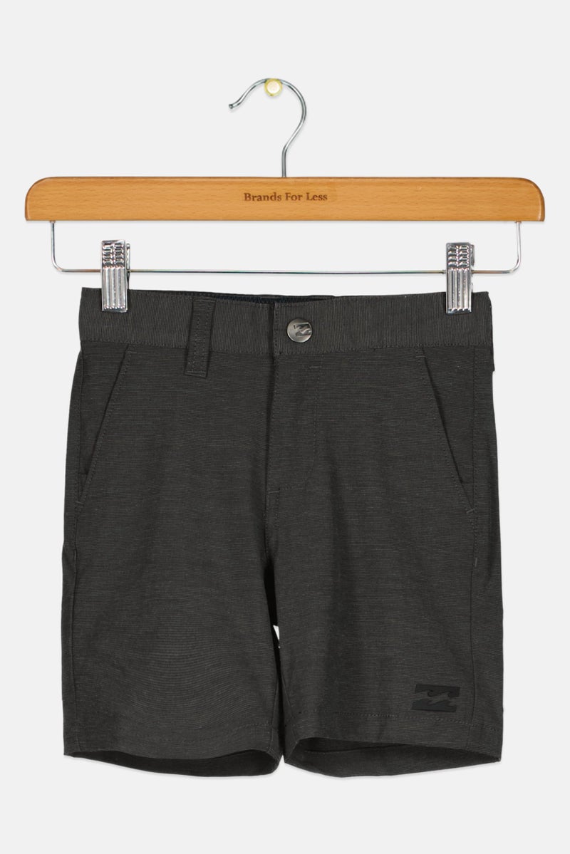 Billabong Toddlers Boy Brand Logo Walking Shorts, Dark Grey - Image 1