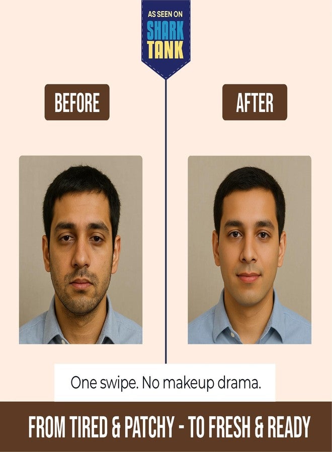 Yaan Man Yaanman Natural Concealer for Men (Medium Shade), 4.4g | Erase Dark Circles, Scars, Pigmentation| Perfection Stick For Perfect Skin, Medium Coverage | With Shea Butter and Vitamin E, - Image 5