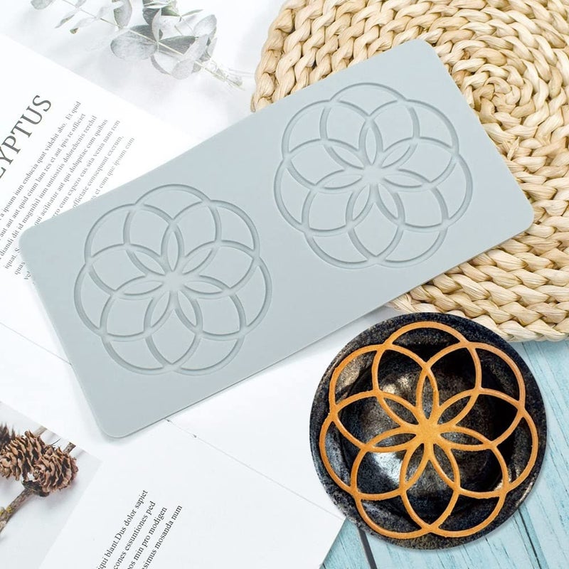 3D Hollow Leaf Fondant Lace Mold Multi Leaves Flower Shapes Silicone Lace Mould for Cake Decorating Molds Fondant Impression Mat for Chocolate Sugar Candy Cupcake Baking E_772x38x012inch