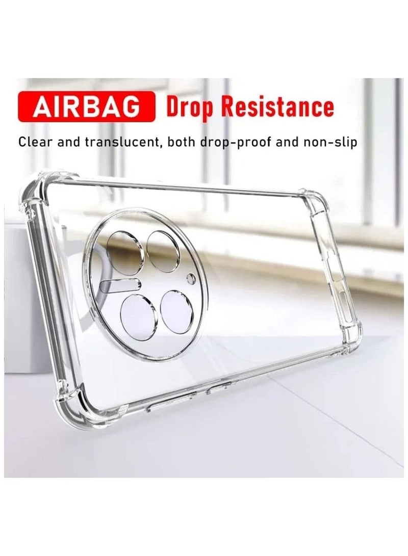 فيسوس غطاء خلفي مضاد للخلع TPU مع مصدات الزاوية لـ Huawei Mate 50 Pro - Image 2