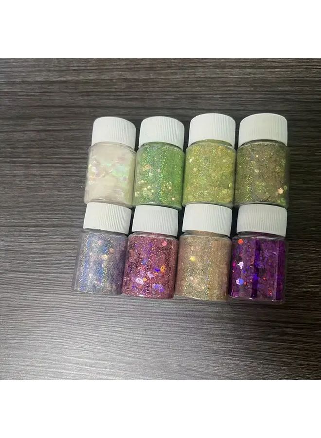 Mixed Color Glowing Water Light Flower Petal Phenolic Resin Shimmer For DIY Jewelry Making And Crafts - Image 5
