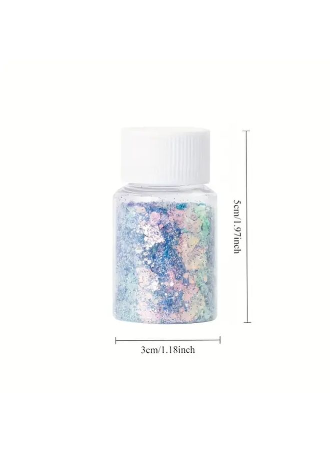 Mixed Color Glowing Water Light Flower Petal Phenolic Resin Shimmer For DIY Jewelry Making And Crafts - Image 3