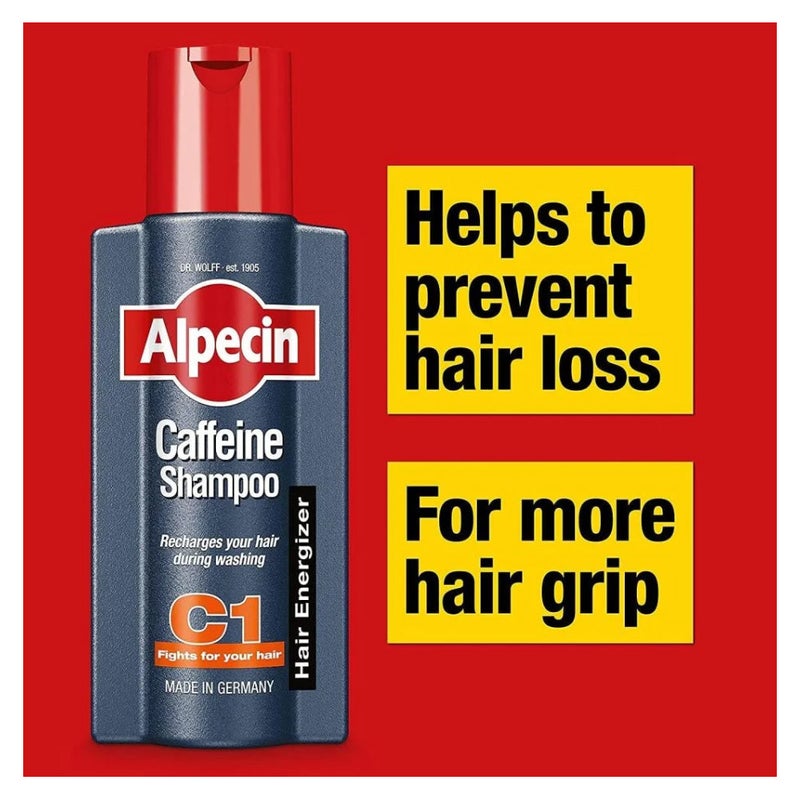 Alpecin Caffeine Shampoo C1 Hair Growth Stimulator for Men 250 ml - Image 4