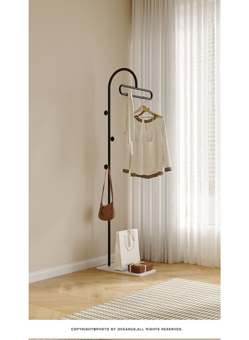 Y&D Metal Coat Rack Black Coat Rack Freestanding  With Marble Base Floor-standing Coat Stand Floor Hanger 175CM - Image 4