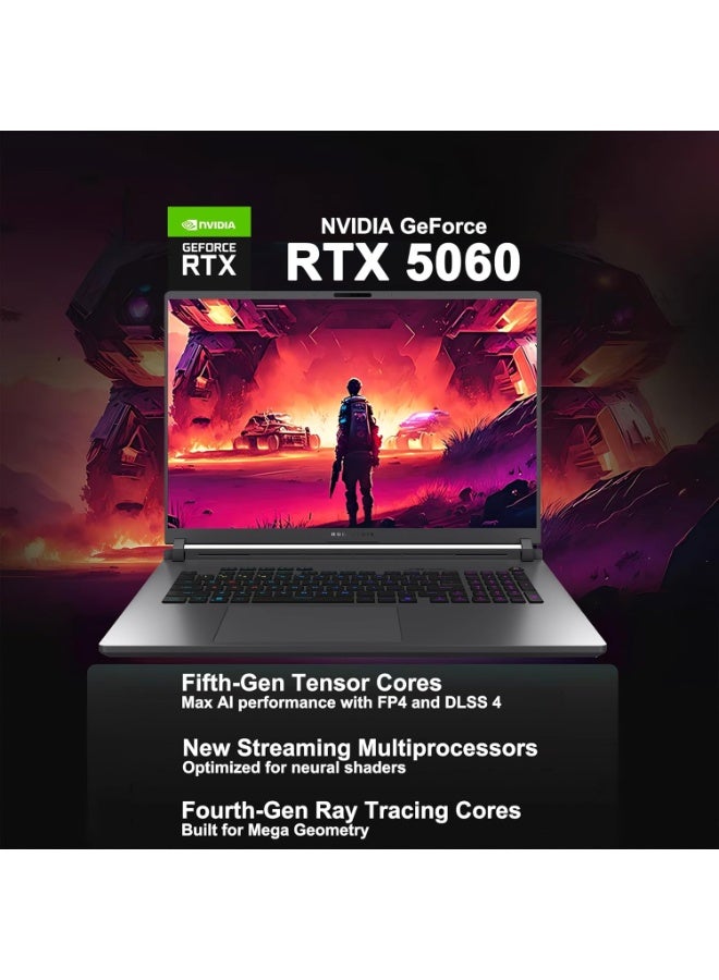 ASUS ROG Strix G18 (2025) Gaming Laptop 18” ROG Nebula Display 2.5K 240Hz/3ms, NVIDIA® GeForce RTX™ 5060 GPU, Intel® Core™ Ultra 9 275HX Processor, 32GB DDR5, 2TB SSD, Wi-Fi 7, Win11 Home English Eclipse Grey - Image 5