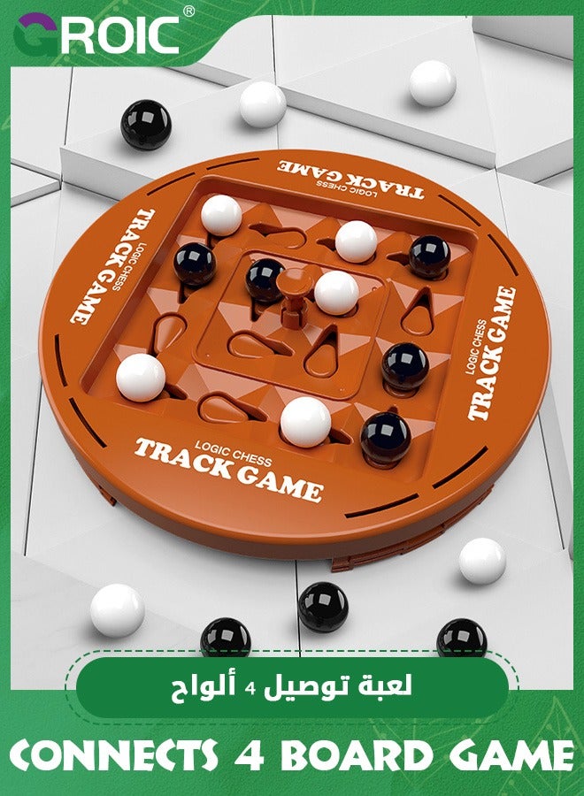 GROIC Connects 4 Board Game, Brain Teaser Board Game for Kids and Adults, 2 Player Strategy Board Game, Fun Family Game Night Entertainment, Travel Board Game for Age 6+ - Image 3