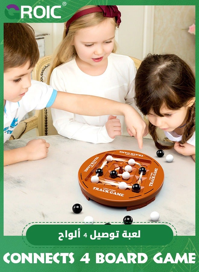 GROIC Connects 4 Board Game, Brain Teaser Board Game for Kids and Adults, 2 Player Strategy Board Game, Fun Family Game Night Entertainment, Travel Board Game for Age 6+ - Image 5