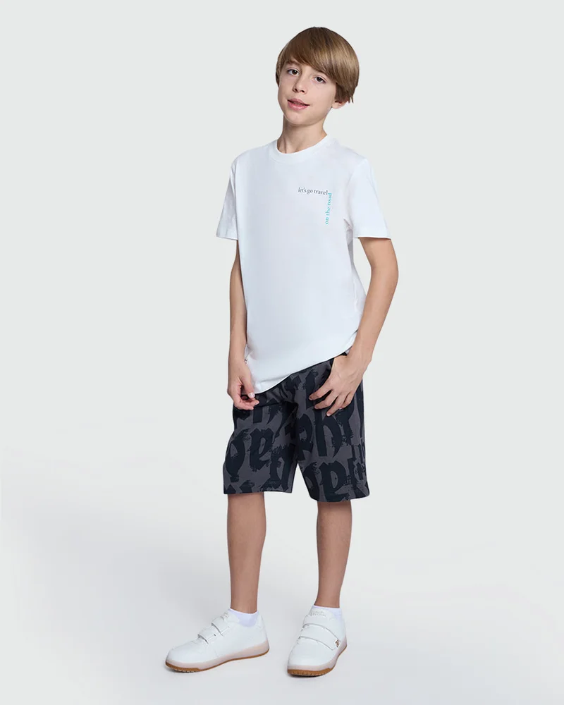 Ovs Forged Iron Grey Shorts For Boys – By OVS