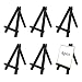PDETVEO 6PCS 5 Inch Mini Wood Display Easel AFrame Artist Painting Party Tripod Easel Black Stand Canvas Holder for DIY Crafts Decoration Photos - Image 2