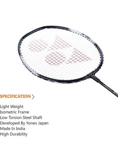 Yonex YONEX ZR 100 Light Strung Badminton Racquet | Color: Black | Size: G3 - U | Material: Aluminium | with Full Racquet Cover | Weight: 95 gram | High Durability | Grip Size: 3 3/4 inches  - Image 2