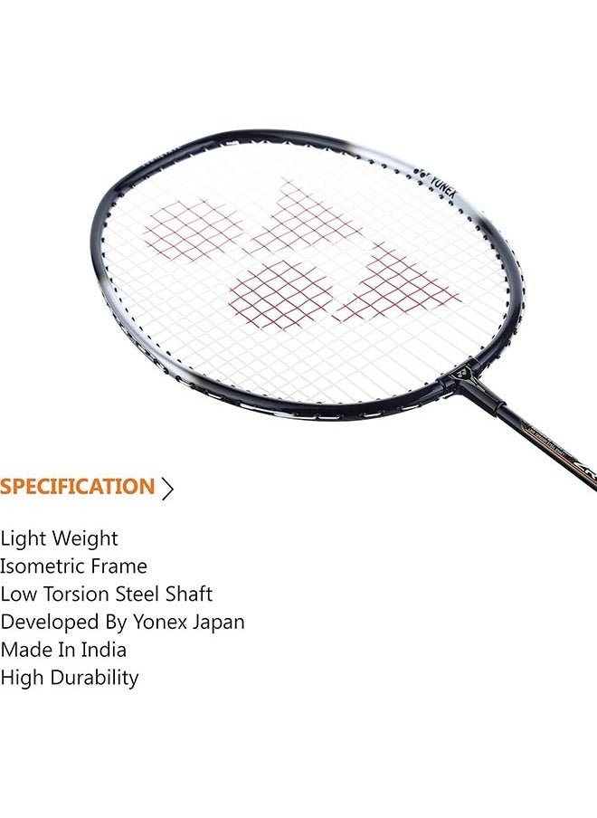 Yonex YONEX ZR 100 Light Strung Badminton Racquet | Color: Black | Size: G3 - U | Material: Aluminium | with Full Racquet Cover | Weight: 95 gram | High Durability | Grip Size: 3 3/4 inches  - Image 2