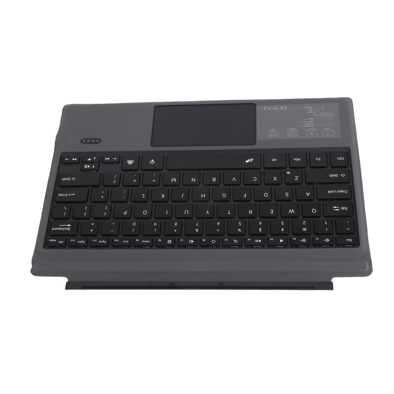 Magnetic Bluetooth Keyboard Colorful Backlight Multi Touchpad Wireless Bluetooth5.0 Tablet Keyboard for Pro 3 4 5 6 7 Black - Image 1