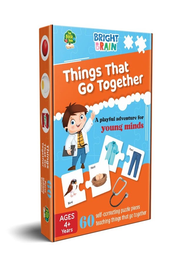 THE BOOK TREE لعبة تركيب الصور "أشياء متناسقة" من ذا بوك تري، 60 قطعة (30 مجموعة)، لعبة تعليمية للأطفال في مرحلة ما قبل المدرسة، من إنتاج ماجستيك بوك كلوب، لتعليم مطابقة الصور مع بعضها البعض. - Image 1
