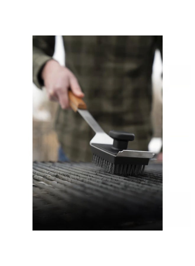 TRAEGER BBQ Cleaning Brush Stainless Steel Grill Scraper With Nylon Bristles - Image 2