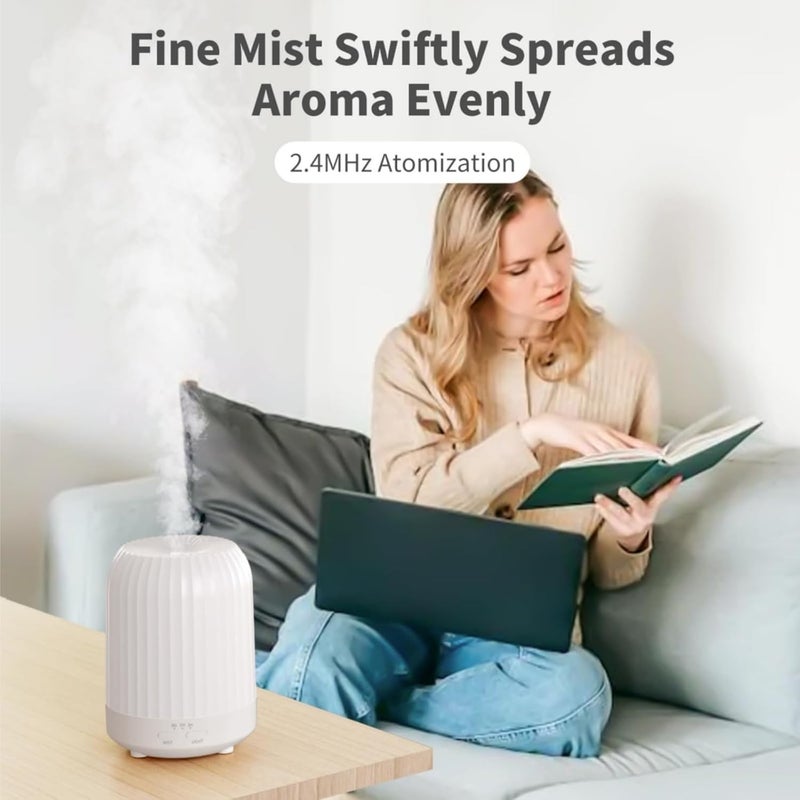Lullaxx Aromatherapy Diffusers，Essential Oil Diffuser,humidifier Home essential oil aromatherapy with Auto Shut-Off Function for Office Home bedroom living room (warm colour,250ml) - Image 3