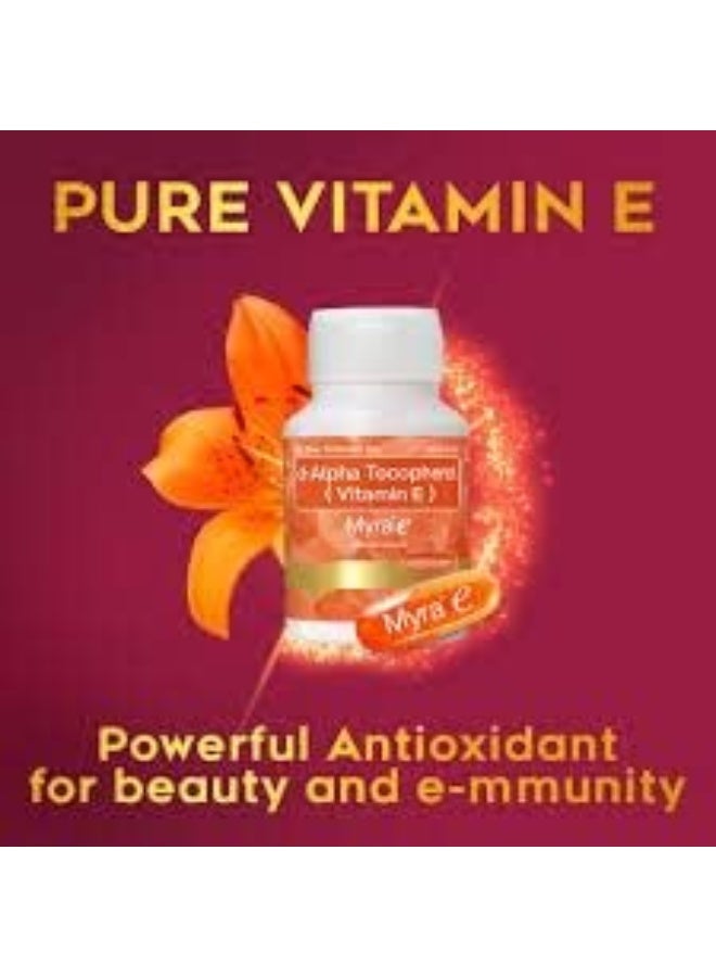 Myra E 400 IU Vitamin E d-Alpha Tocopherol (30caps) - Image 3