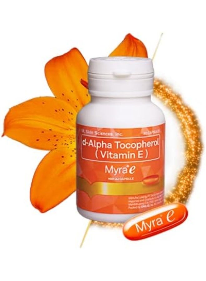 Myra E 400 IU Vitamin E d-Alpha Tocopherol (30caps) - Image 2