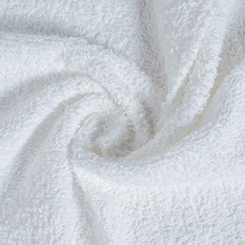Softolle 100% Cotton Washcloths 60 Pack (12x12 Inches) Soft, Highly Absorbent Washcloth, Face Towels, Wash Cloths for Face, Ring Spun, Bulk Pack (White) - Image 3