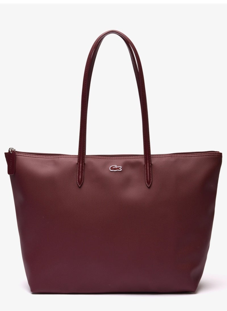 لاكوست أزياء لاكوست النسائية مفهوم متعدد الاستخدامات سعة كبيرة حجم كبير سحابة اليد حقيبة حقيبة حقيبة كبيرة كبيرة - Image 1